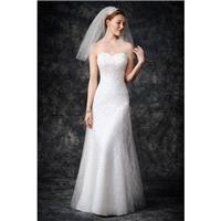 Style GA2269 by Kenneth Winston%3A Gallery - Mermaid Chapel Length Sleeveless LaceTulle Floor length