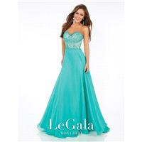 Le Gala by Mon Cheri 116571 Jade,Red,Black Dress - The Unique Prom Store