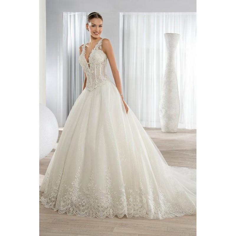 My Stuff, Style 650 by Ultra Sophisticates by Demetrios - LaceTulle V-neck Floor length Ballgown Sle