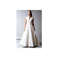 St. Pucchi FW13 Dress 1 - St. Pucchi V-Neck Fall 2013 A-Line Full Length White - Nonmiss One Wedding