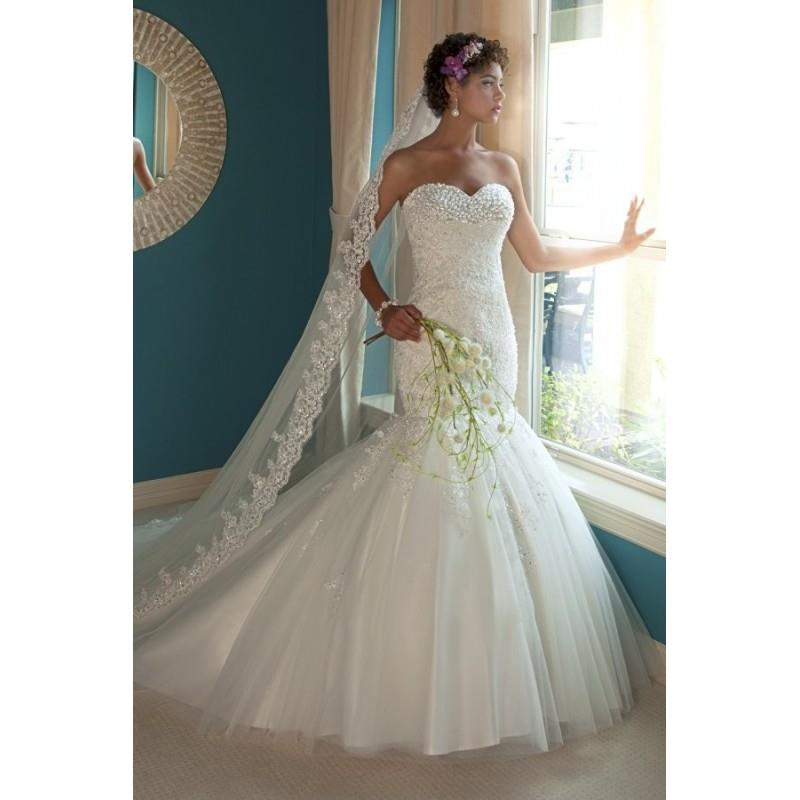 My Stuff, Style 6207 by Mary%27s Bridal - Semi-Cathedral Tulle Sleeveless Trumpet Sweetheart Floor l