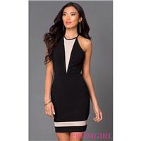Short Sleeveless Black Dress 1664XZ1A by City Triangles - Discount Evening Dresses |Shop Designers P