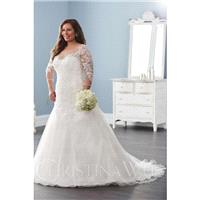 Eternity Bride Plus-Size Dresses Style 29282 by Love by Christina Wu - Ivory  White Lace Lace-Up Fas