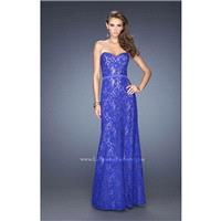 Ice Blue La Femme 20107 - Lace Dress - Customize Your Prom Dress