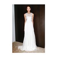 J. Mendel - Spring 2017 - Illusion Neckline A-line gown - Stunning Cheap Wedding Dresses|Prom Dresse