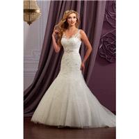 Style 3Y619 by Mary%E2%80%99s Bridal %E2%80%93 Moda Bella - LaceTulle Sleeveless Floor length V-neck