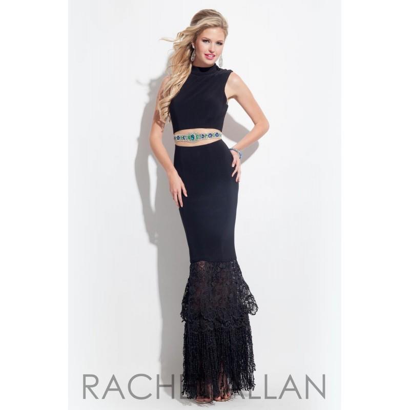 My Stuff, Rachel Allan Prom 7090 Black,White Dress - The Unique Prom Store