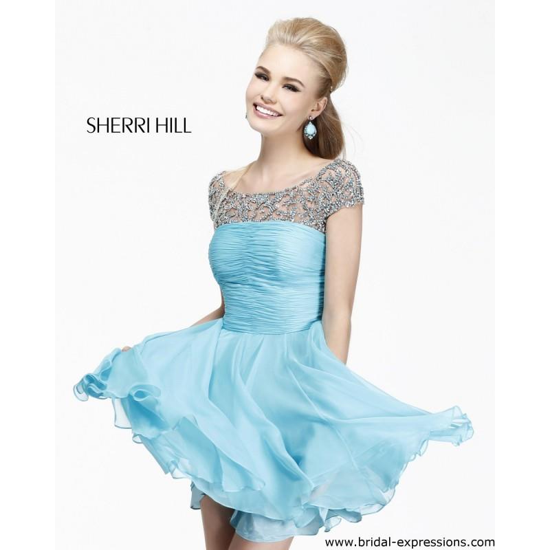 My Stuff, Sherri Hill 11039 Cap Sleeve Homecoming Dress - Crazy Sale Bridal Dresses|Special Wedding