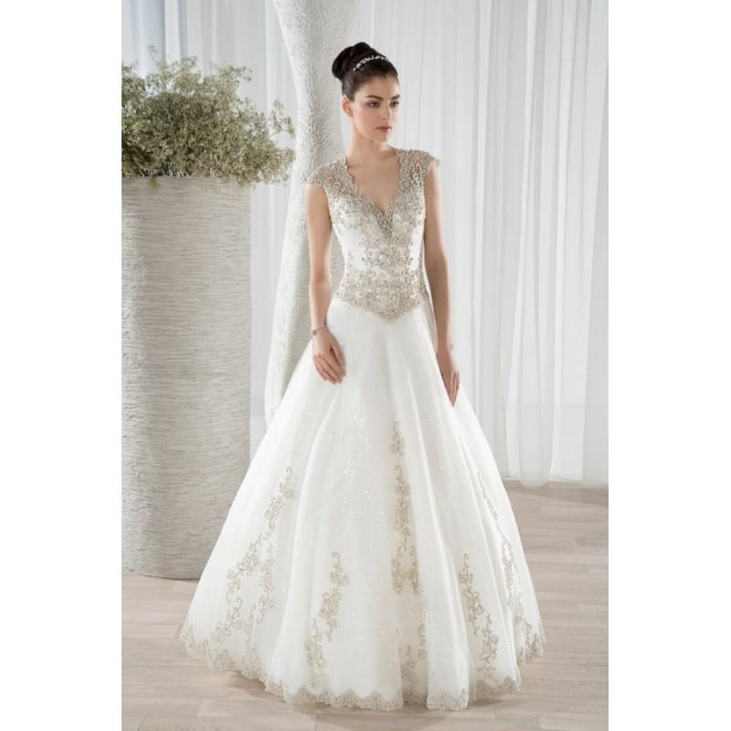 My Stuff, Style 645 by Ultra Sophisticates by Demetrios - Tulle V-neck Ballgown Chapel Length Floor