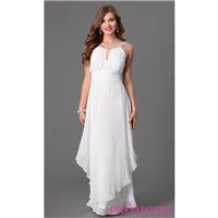 Sleeveless Floor Length Ivory Prom Dress - Brand Prom Dresses|Beaded Evening Dresses|Unique Dresses
