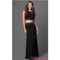 Black Two Piece As U Wish Floor Length Dress - Discount Evening Dresses |Shop Designers Prom Dresses