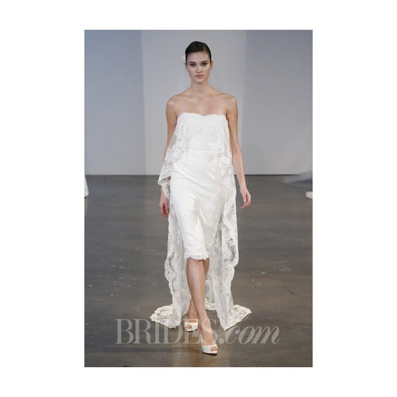 My Stuff, Marchesa - Spring 2014 - Style B90902 Strapless Lace Wedding Dress - Stunning Cheap Weddin