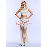 Mac Duggal 61919M High Neck 2pc Prom Dress - Brand Prom Dresses|Beaded Evening Dresses|Charming Part