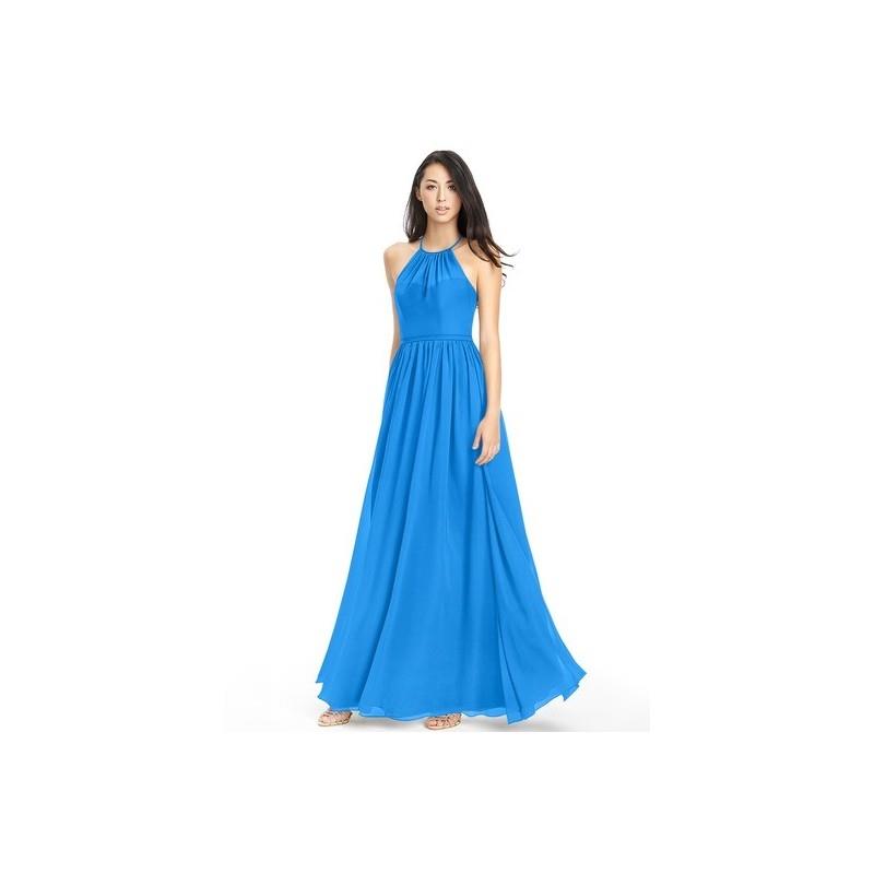 My Stuff, Ocean_blue Azazie Kailyn - Strap Detail Floor Length Halter Chiffon Dress - Cheap Gorgeous