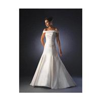 High End White Simple Off The Shoulder Chapel Train Satin Wedding Dress for Brides In Canada Wedding