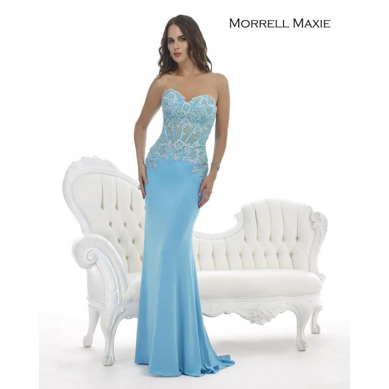 My Stuff, Morrell Maxie 14762 Aqua,Dusty Rose Dress - The Unique Prom Store