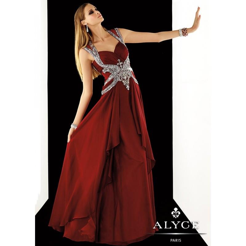 My Stuff, Claudine For Alyce 2361 Iridescent Chiffon Gown - 2017 Spring Trends Dresses|Beaded Evenin