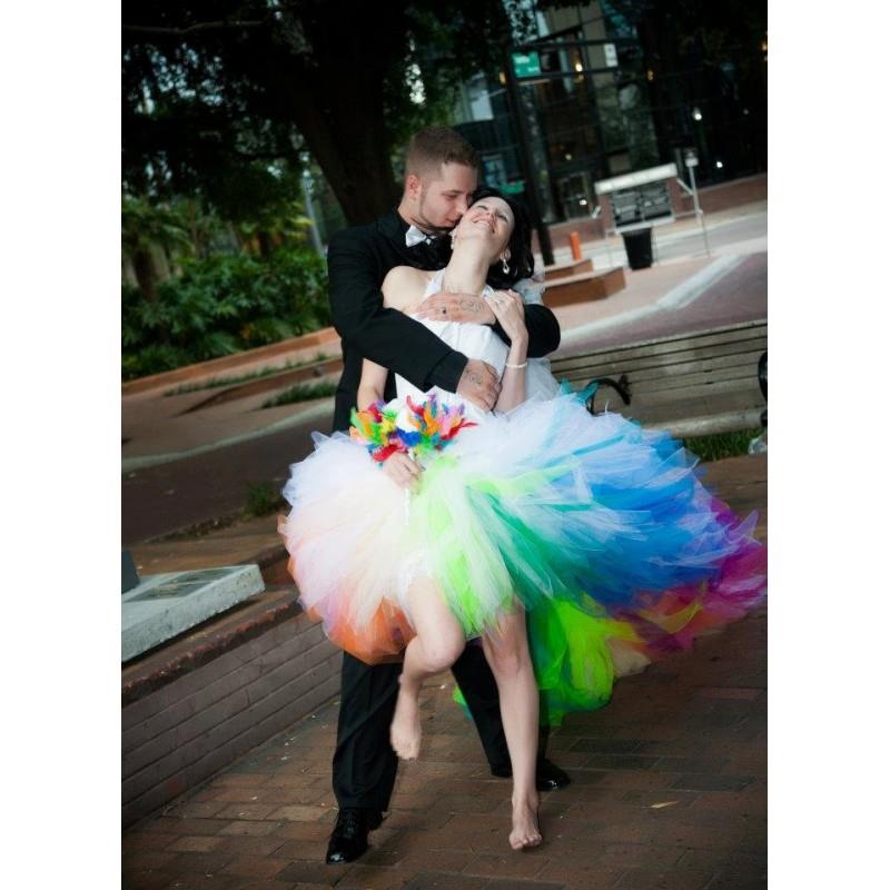 My Stuff, Rainbow Wedding Dress - Hand-made Beautiful Dresses|Unique Design Clothing