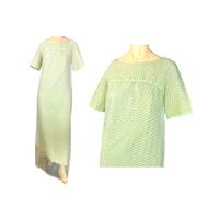 Mod 60s Prom Dress Formal Daisy Trim Celery Green Lace Bridesmaid - Hand-made Beautiful Dresses|Uniq