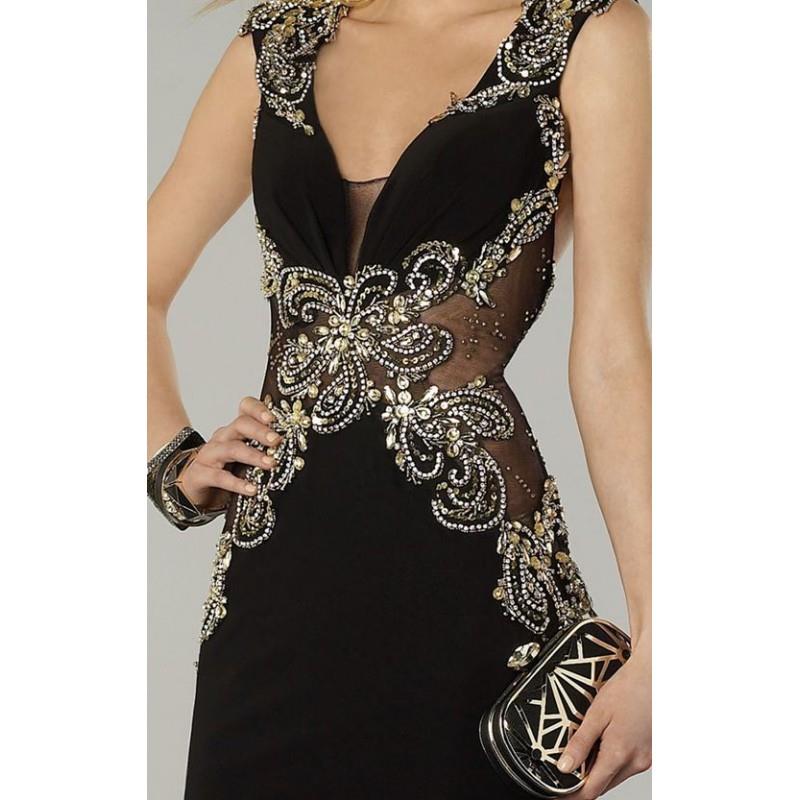 My Stuff, Beaded Sheer Cutout Dresses by Alyce Prom 6400 - Bonny Evening Dresses Online