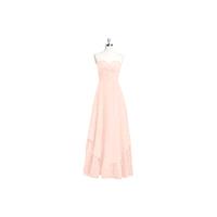 Pearl_pink Azazie Ginette - Sweetheart Back Zip Floor Length Chiffon Dress - Charming Bridesmaids St