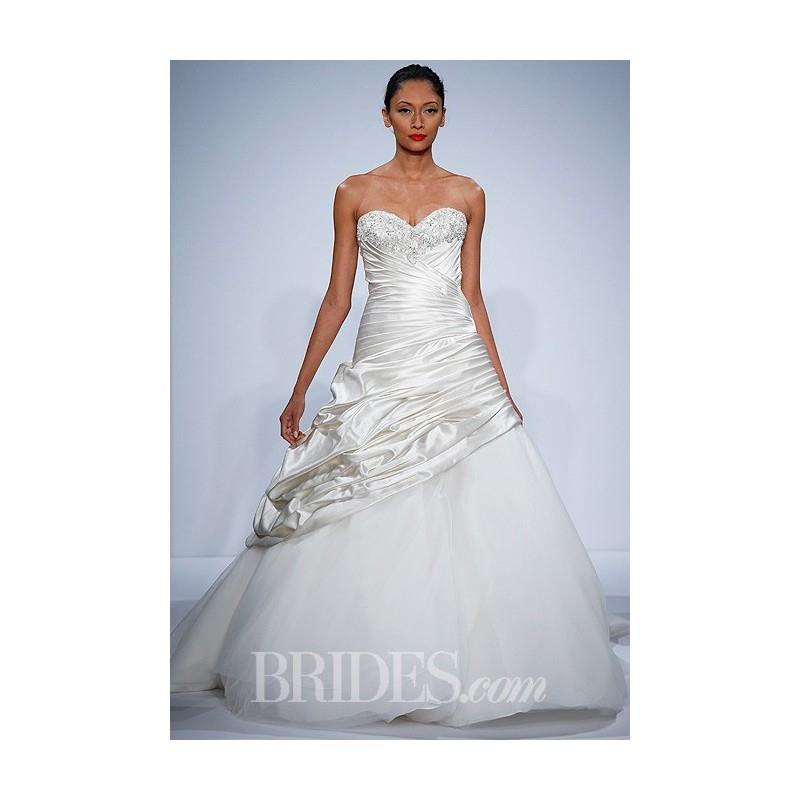 My Stuff, Dennis Basso for Kleinfeld - Spring 2014 - Strapless Satin Ball Gown with Beaded Sweethear