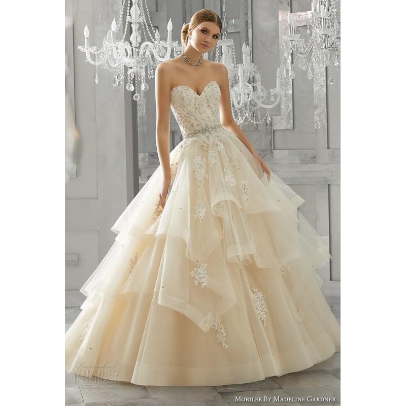 My Stuff, Morilee by Madeline Gardner 8184 Fall/Winter 2017 Moira Wedding Dress Appliques Ball Gown