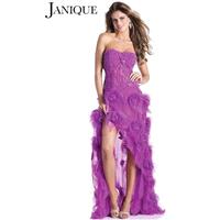 Janique J110 White,Aqua,Lavender Dress - The Unique Prom Store
