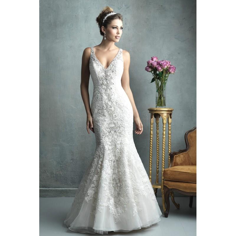 wedding, Allure Couture Style C322 by Allure Couture - Ivory  White  Champagne Lace  Tulle Illusion