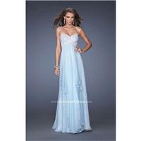Hot Coral La Femme 20066 - Chiffon Dress - Customize Your Prom Dress