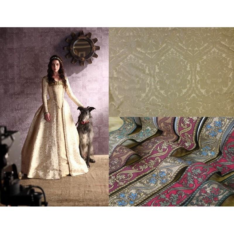 My Stuff, Custom Made Tudor 'Reign' Damask Wedding Dress - Hand-made Beautiful Dresses|Unique Design