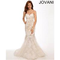 Jovani 32947 Strapless Sweetheart Bust Beaded Lace Mermaid Silhouette - Strapless, Sweetheart Prom L