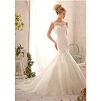 Mori Lee 2610 Lace Fit & Flare Wedding Dress - Crazy Sale Bridal Dresses|Special Wedding Dresses|Uni