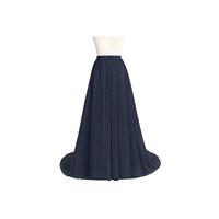 Dark_navy Azazie Margot - Floor Length Tulle And Charmeuse Dress - Cheap Gorgeous Bridesmaids Store