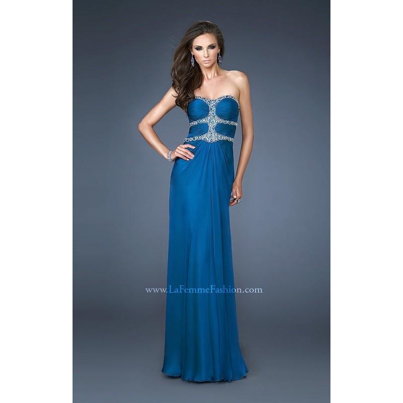 My Stuff, Midnight Blue La Femme 18560 - Chiffon Dress - Customize Your Prom Dress