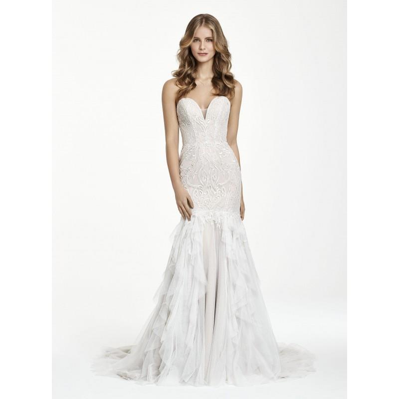 wedding, Ti Adora by JLM Couture 7753 Strapless Embroidered Trumpet Wedding Dress - Crazy Sale Brida