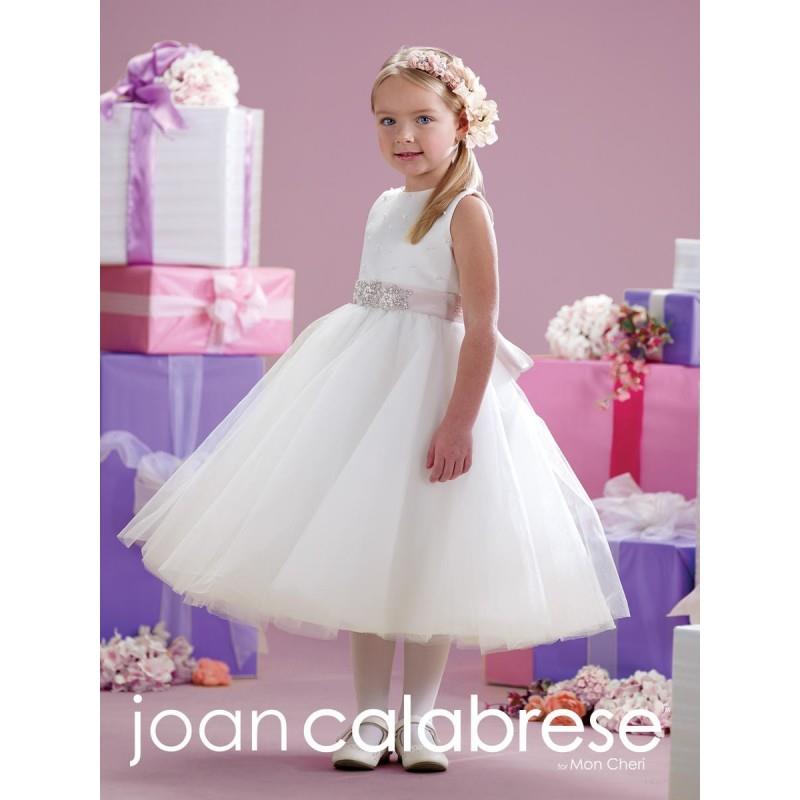My Stuff, Joan Calabrese for Mon Cheri 215343 Girls Dress with Pearls - Brand Prom Dresses|Beaded Ev