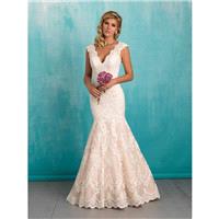 Allure Bridals 9320 Fit and Flare Lace Wedding Dress - Crazy Sale Bridal Dresses|Special Wedding Dre