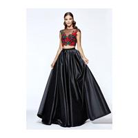 Tarik Ediz 93104 Prom Dress - Tarik Ediz Illusion, Jewel Long 2 PC, Crop Top Prom Dress - 2017 New W
