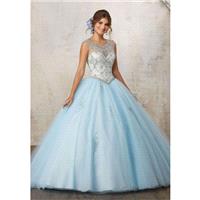 Vizcaya 89129 Jeweled Sheer Quinceanera Dress - Brand Prom Dresses|Beaded Evening Dresses|Charming P