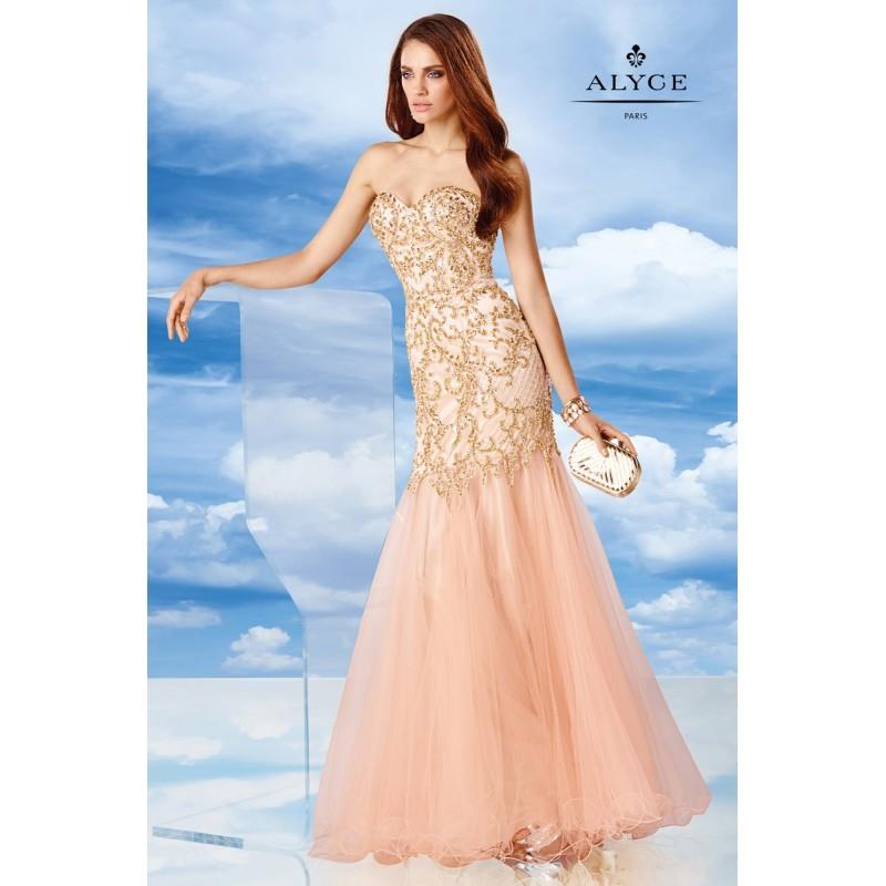 My Stuff, Alyce Paris 6459 Fitted Trumpet Gown - Brand Prom Dresses|Beaded Evening Dresses|Charming