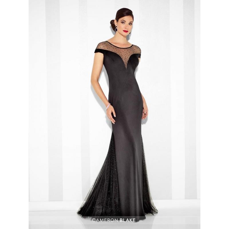 My Stuff, Cameron Blake 117623 Jersey Trumpet Gown - Brand Prom Dresses|Beaded Evening Dresses|Charm