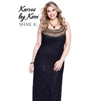 Black Embellished Long Gown by Shail K Social Collection - Color Your Classy Wardrobe