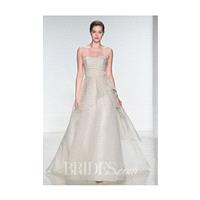 Amsale - Spring 2015 - Strapless Silk Organza A-Line Wedding Dress with a Layered Skirt - Stunning C