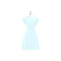 Mist Azazie Kaylen - Knee Length Side Zip Chiffon Scoop Dress - Cheap Gorgeous Bridesmaids Store