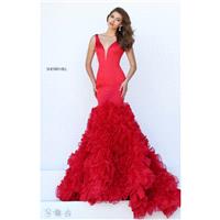 Black Sherri Hill 50487 - Mermaid Dress - Customize Your Prom Dress