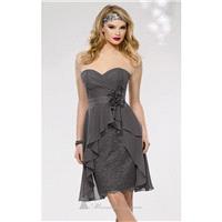 Chiffon Ruffled Skirt Dress by Jordan 653 - Bonny Evening Dresses Online
