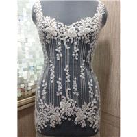 Hand Beaded and Embroidered WEDDING DRESS Bodice, Top or Corset In Over 50 Styles and Colors -  PIPE