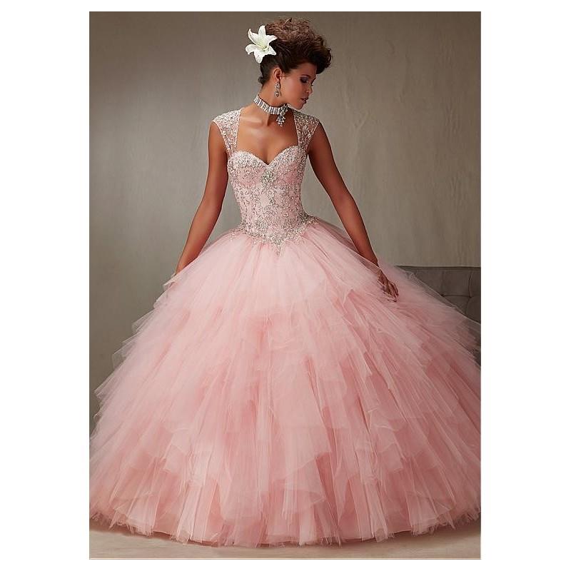 My Stuff, Brilliant Tulle Sweetheart Neckline Ball Gown Quinceanera Dresses With Beadings & Rhinesto