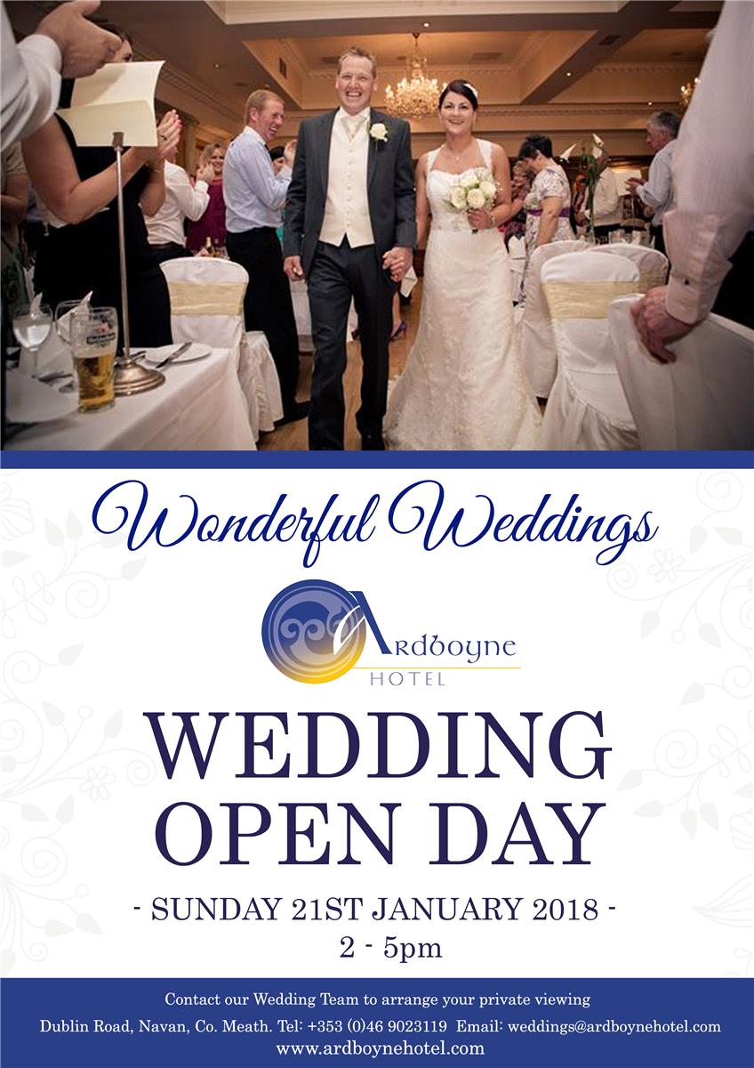 Wonderful Weddings at the Ardboyne Hotel, Wedding Open Day
